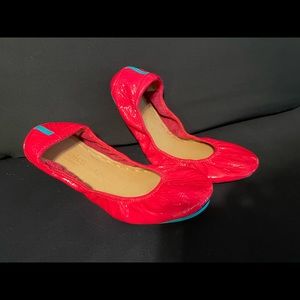 TIeks Razzleberry patent flats